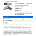 thumbnail image 2 of Front Brake Pad Set - Compatible with 2002 - 2006 Suzuki Aerio FWD 2003 2004 2005, 2 of 2