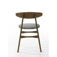 thumbnail image 4 of Cid Cas 20 Inch Dining Chair Set of 2 Curved Oval Backrest Walnut Wood, 4 of 6