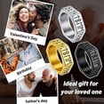 thumbnail image 6 of ChainsHouse Men's Vintage Viking Ring Norse Raven Runes Stainless Steel/Gold Plated/Black Birthday Christmas Valentines Unisex Jewelry Gift, 6 of 7