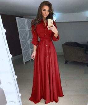 fit and flare summer dress with sleeves