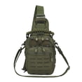 thumbnail image 3 of Bolsa de pecho jinwen mochila de utilidad para Ciclismo Trekking verde, 3 of 8