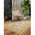 thumbnail image 6 of Unique Loom Outdoor Traditional Collection Area Rug - Palazzo (4' 1" x 6' 1" Rectangle Ivory and Beige/Gold), 6 of 9