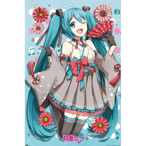 Hatsune Miku - Fan Wall Poster, 22.375" x 34"