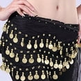 thumbnail image 3 of Bufanda de cadera para danza del vientre con accesorio de falda de cintura 128 Danza del vientre con monedas Inevent OD014402-00, 3 of 3