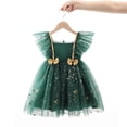 thumbnail image 4 of Vestido de fiesta de princesa de lujo con mangas voladoras para niña, vestido de fiesta de carnaval con estrellas navideñas originales 2024, 4 of 5