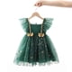 thumbnail image 4 of Vestido de fiesta de princesa de lujo con mangas voladoras para niña, vestido de fiesta de carnaval con estrellas navideñas originales 2024, 4 of 5
