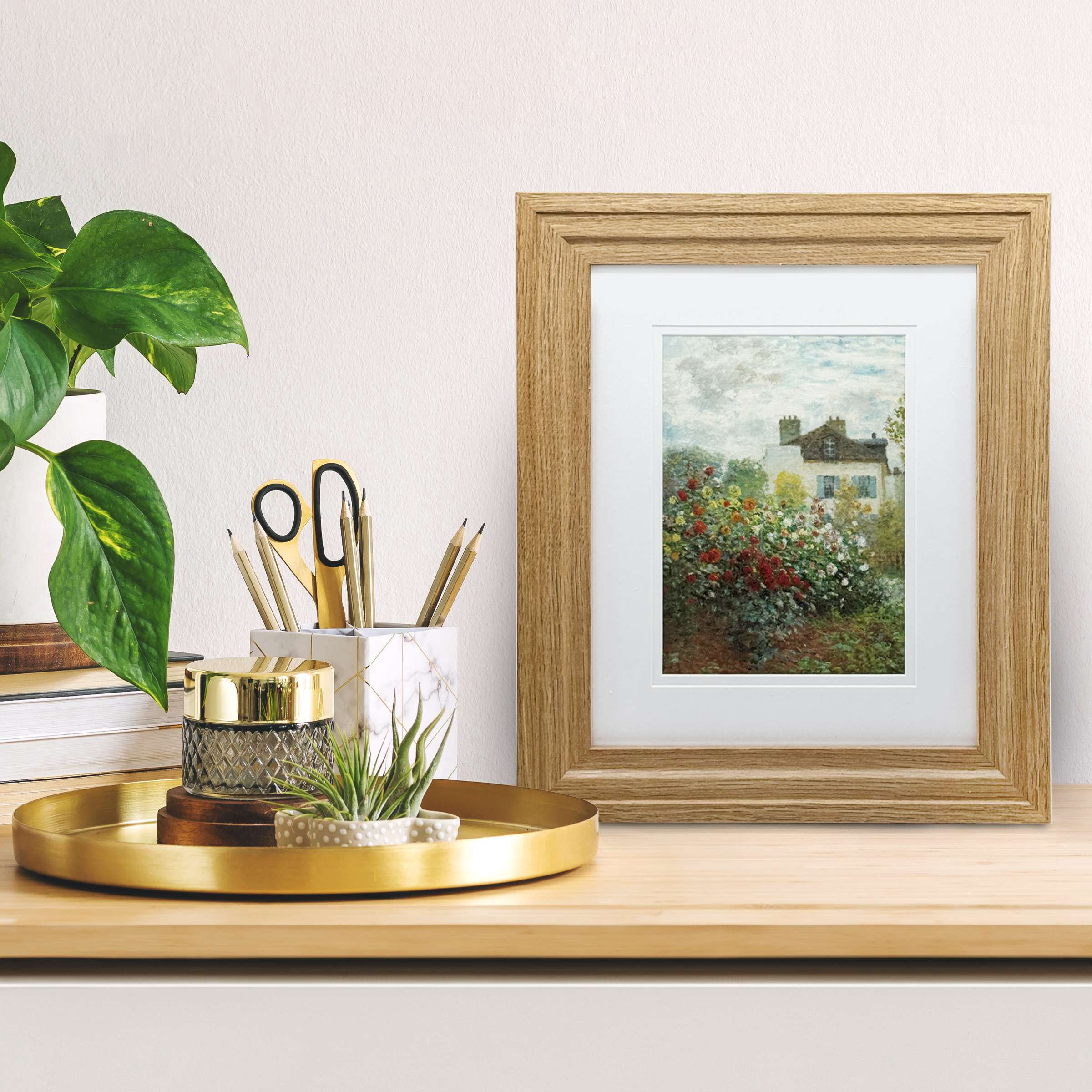 OneDesign Home 8X10 Light Wood Picture Frame