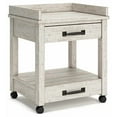 thumbnail image 2 of Ashley Furniture Carynhurst 2 Drawer Mobile Printer Stand in Whitewash, 2 of 4