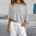 thumbnail image 2 of GILIGEGE Womens Sheer Poncho Top,Y2k Knitted Summer Asymmetrical Mesh Shawl,Off The Shoulder Sheer Crochet Vacation Outfits,Pullover Sweater Cover Up Tops,Lightweight Poncho Sweater Top White, 2 of 4