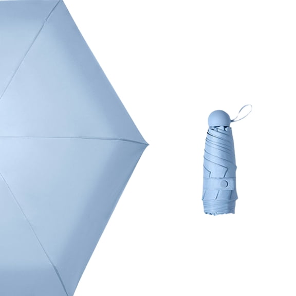 Qholemyo Ultralight Sun Umbrella Sun Protection Women Small Umbrella Portable Capsule Umbrella Mini Fold Umbrella For Sunny And Rainy Days