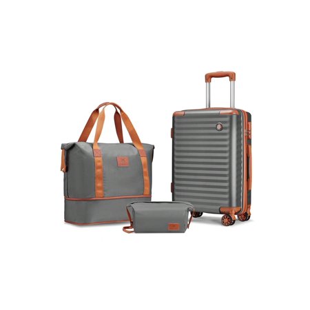 Joyway Carry On Luggage 20 Inch Suitcases With Spinner Wheels, Hard Shell Luggage Sets 3 Piece Travel Suitcase Set With Combination Lock