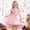 Pink, variant on Dresses for Girls Floral Birthday Dress Kids Fancy Dress for Girls 7-8 Years