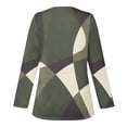 thumbnail image 4 of Cyber&Monday Deals Dyegold Fall Tops For Women 2023 Trendy Long Sleeve Shirts Dressy Casual V-Neck Leopard Color Block Tunics Top Loose Blouses, 4 of 5