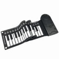 thumbnail image 1 of Electric piano digital piano 49-key portable soft silicone rolled electronic keyboard piano for beginners, 1 of 4