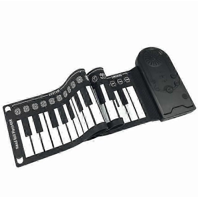 Electric piano digital piano 49-key portable soft silicone rolled electronic keyboard piano for beginners