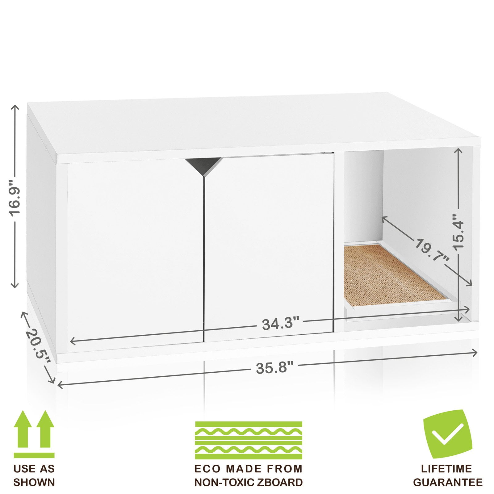 way basics cat litter box