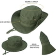 thumbnail image 2 of Sun Hats for Men Women Boonie Hat UPF 50+ Bucket Hat Wide Brim UV Protection Fishing Hiking Safari Outdoor Hats, 2 of 5