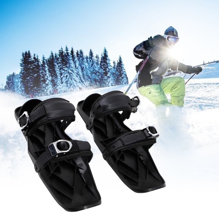 Mini Short Ski Shoes Snow Skates Skis 
