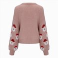 thumbnail image 6 of NOLDARES Kids Christmas Sweater Boys Girls Merry Christmas Sweaters Xmas Long Sleeve Pullover Tops,A117-Pink, 6 of 8