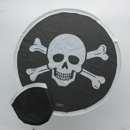 Nylon Pirate Folding Flyers In Pouch Lot of 12 Jolly Rogers Skull & Crossbones