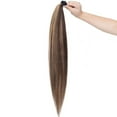 thumbnail image 4 of MY-LADY Women Clip in Ponytail Thick 100% Remy Human Hair Extensions Warp Around One piece Hairpiece Straight, 4 of 9