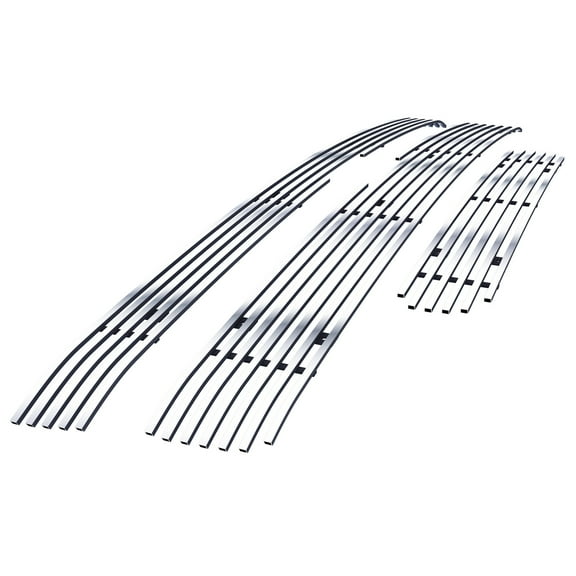 APS Compatible with Chevy Silverado 2500HD 3500HD 2011-2014 Stainless Billet Grille Grill Combo C61031S