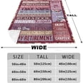 thumbnail image 4 of Best Retirement Gifts for Women/Men 2024, Unique Retirement Gifts Ideas, Classy Retirement Gift, Funny Farewell Gifts for Coworkers Women, Going Away Gift, Cool Retired Gifts, Blanket 60x80in, 4 of 6