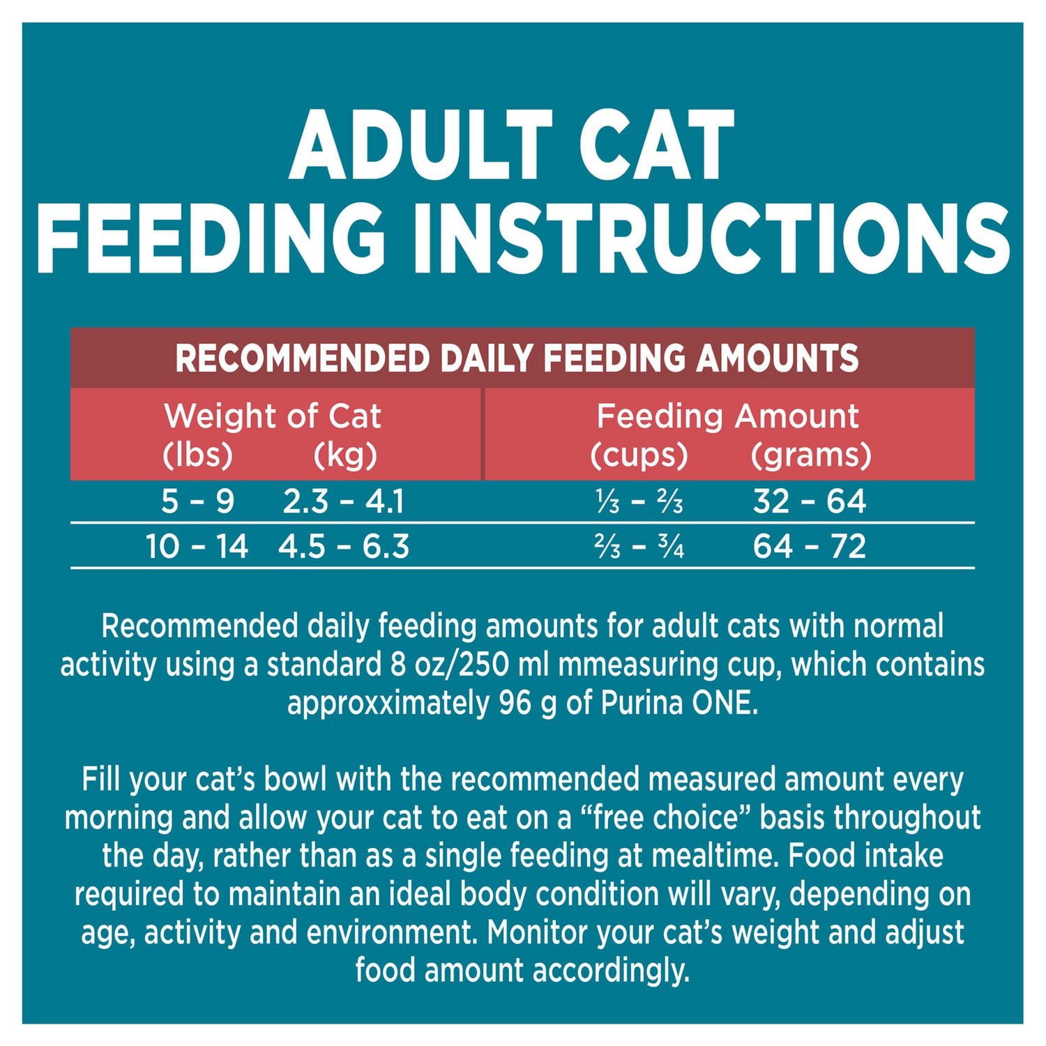 Purina ONE Saumon et Riz, Nourriture Sèche pour Chats 1,59-7,2 kg