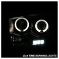 thumbnail image 5 of Black 2006-2008 Dodge Ram LED Halo Projector Headlights Lights Lamps Left+Right, 5 of 7