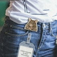 thumbnail image 6 of WIRESTER Set 2pcs Design Acrylic Key Card Holder Belt Clip Reel Id Badge Retractable - Brown White Mice, 6 of 6