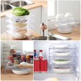 thumbnail image 2 of HLONK Stackable Freezer Shelf Clear Plastic Storage Rack Organizer, 2 of 5