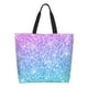 thumbnail image 1 of Balery Multicolor Glitter Bolsa Tote Estilo Estético con Cremalleras, Bolsa de Hombro, Bolsa de Compras Grande y Plegable, 1 of 8