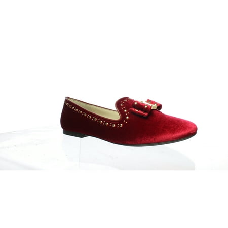Cole Haan Womens Tali Red Velvet Loafers Size 9