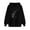 Black, variant on LOVZFMLL Sweatshirt for Women Heart Print Long Sleeve Hooded Pullover Fall Clothes 2025 Women Fashion Comfort Streetwear Top