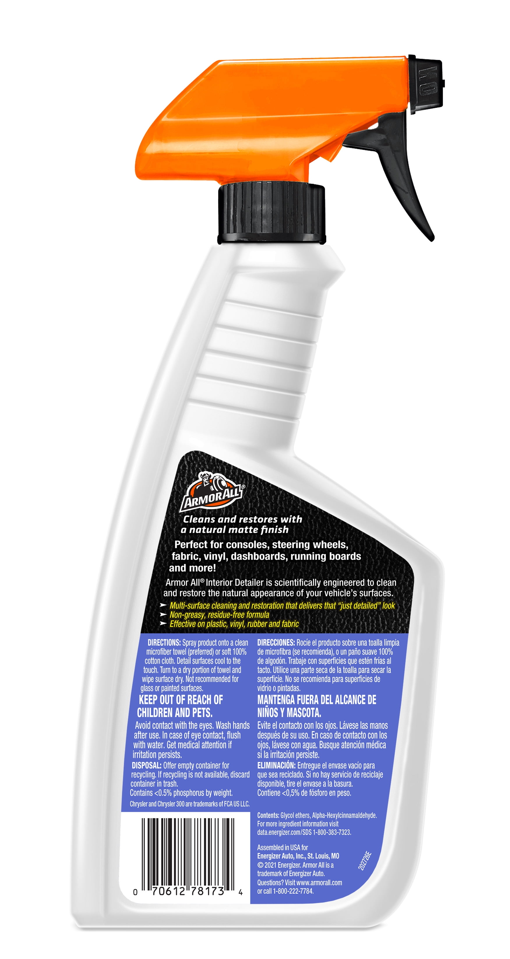 Armor All 32-fl oz Spray Car Interior Cleaner in the Car Interior Cleaners  department at