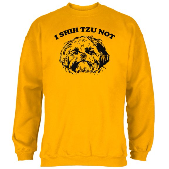I Shih Tzu Not Mens Sweatshirt Gold 2XL