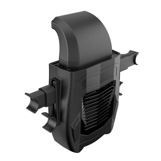 Sidaley Ventilador trasero de asiento de automóvil de plástico Universal 1A 5W Interfaz USB ajustable Ventiladores de refrigeración de Ventana automotriz Negro