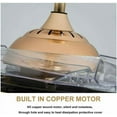 thumbnail image 4 of EAYSG Crystal 36” Gold Modern LED Ceiling Fan with Remote Control and Light Kit, 4 of 5