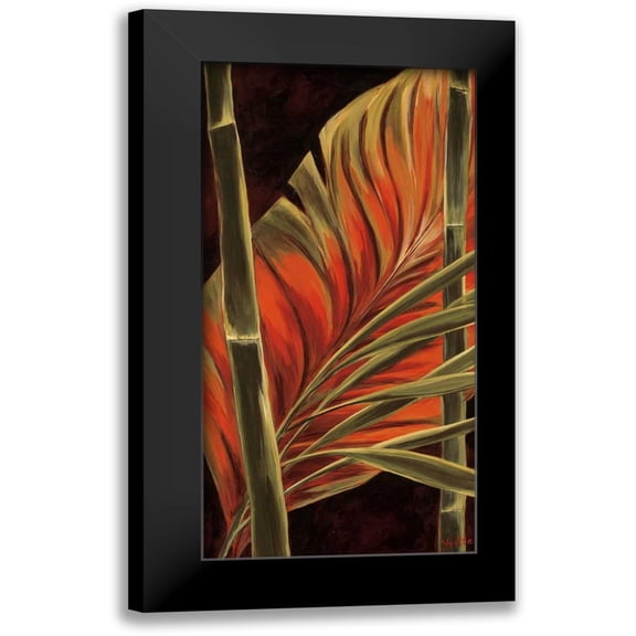 St. Amant, Yvette 9x14 Black Modern Framed Museum Art Print Titled - Makatea Leaves II