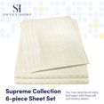 thumbnail image 2 of Piece Thread Count Egyptian Quality Deep Pocket Bed Sheet Set Pillow Cases Queen, 2 of 5