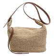 thumbnail image 2 of Crossbody Bag Handmade Commute Bag Paper Rope Casual Simple Elegant Female Purse, 2 of 10