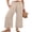 Almond, variant on ANRABESS Womens High Waisted Palazzo Pants Lightweight Casual Summer Pants Loose Lounge Pants Flowy Wide Leg Trousers for Beach Travel Vacation Black L