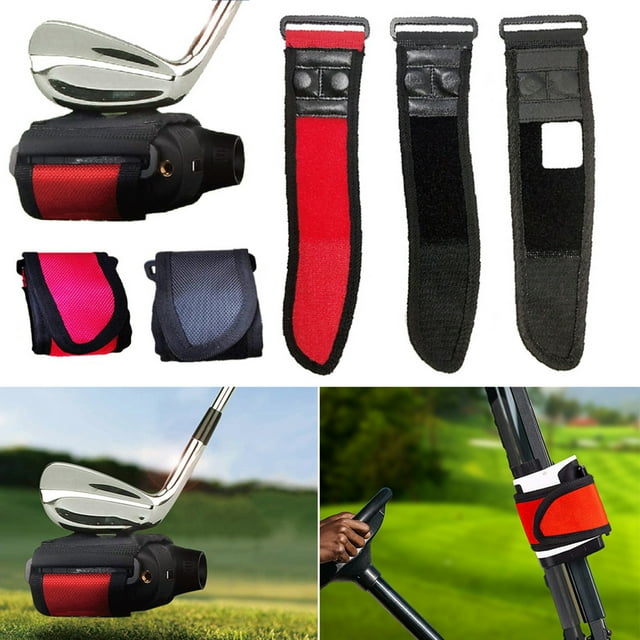 LJNYFDC Rangefinder Magnetic Strap Golf Rangefinder Magnetic Strap with Fastener Strong Magnet Securely Holds to Golf Carts Railing and Clubs Magnetic Wrap Mount