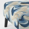 thumbnail image 5 of Designart "Blue Minimalism Coastal Wave" Upholstered Modern & Contemporary Accent Chair and Abstract Arm Chair - Multiple Color & Pattern, 5 of 7