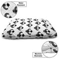thumbnail image 3 of Egyptian Print Pet Bed, Beetle Scarab Silhouettes Folkloric Fantasy Bug Insect with Wings Art, Chew Resistant Pad for Dogs and Cats Cushion with Removable Cover, 24" x 39", Black White, by Ambesonne, 3 of 4