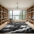 thumbnail image 2 of ODIKA 4' x 6' Machine Washable Non-Slip Area Rug, abstract print High Traffic Rug, Gray, 933363, 2 of 7