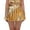 Gold, variant on Womens Skirts Solid Color Leather Pleated Skirts High Waist Slim Fit A-Line Mini Skirts Stage Party Performance Dance Mini Skirts