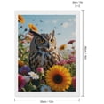 thumbnail image 2 of Diamond Art Kits for Adults, Owl In Colorful Flower Garden 5D Diamond Painting Kits for Adults Beginners, DIY Full Drill Diamond Painting, Gem Art and Crafts 12x16, 2 of 7