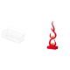 thumbnail image 1 of Figura De Llama De Resina, Estatua Abstracta De Fuego, Escultura Moderna, Artesanía Para Adorno De Escritorio, Patio, Oficina, Estantería, Regalo Para Amigos., 1 of 8