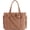 Coffee Brown, variant on BAGSMART Crush Tote Bag for Women, Puffer Crossbody Laptop Bag for 15.6", Quilted Shoulder Bag with Compartments, Pink